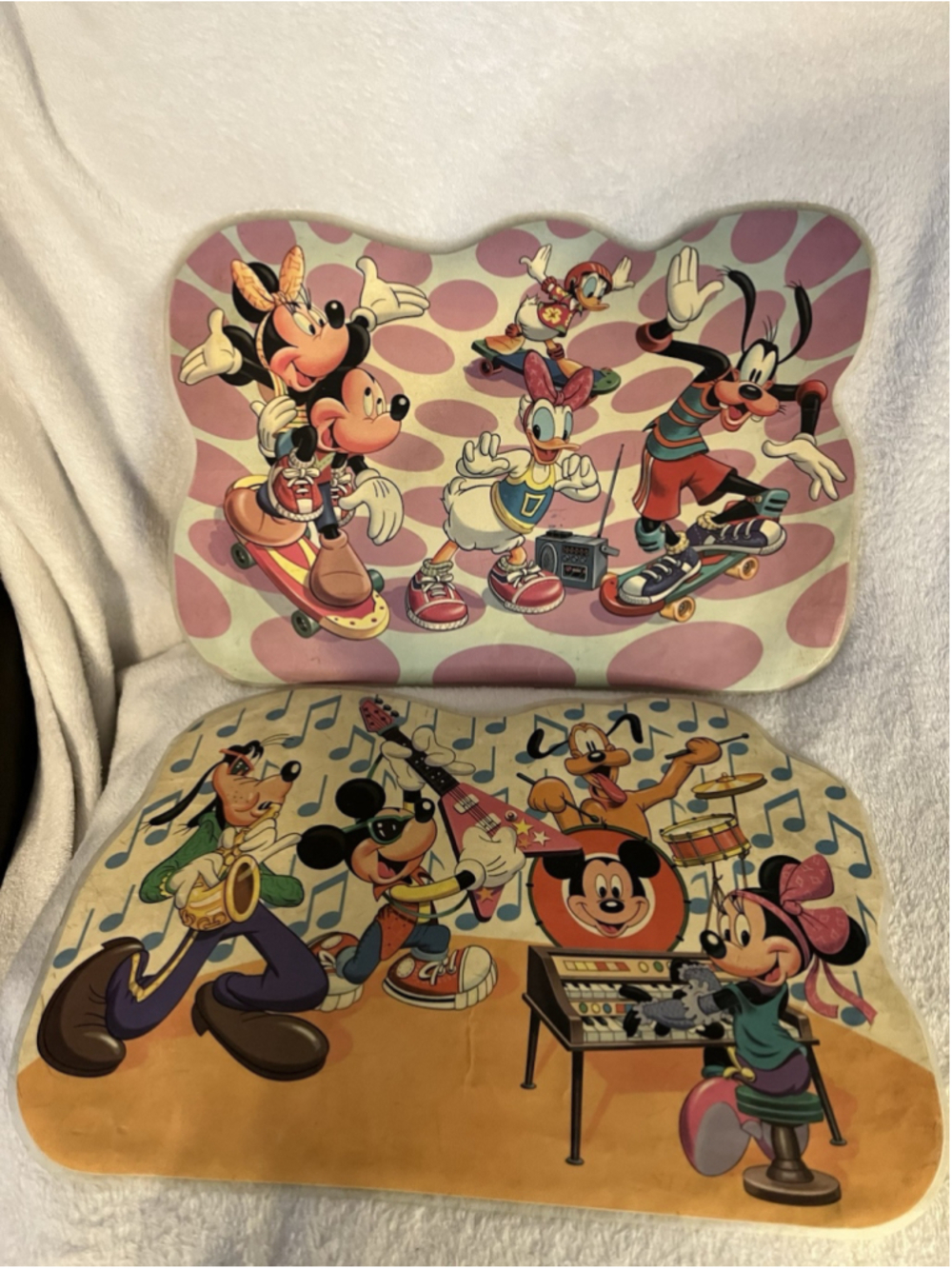 Vintage Disney Mickey Mouse Donald Duck Activity Placemats 1980S SET OF 2 SEE - Picture 3 of 16